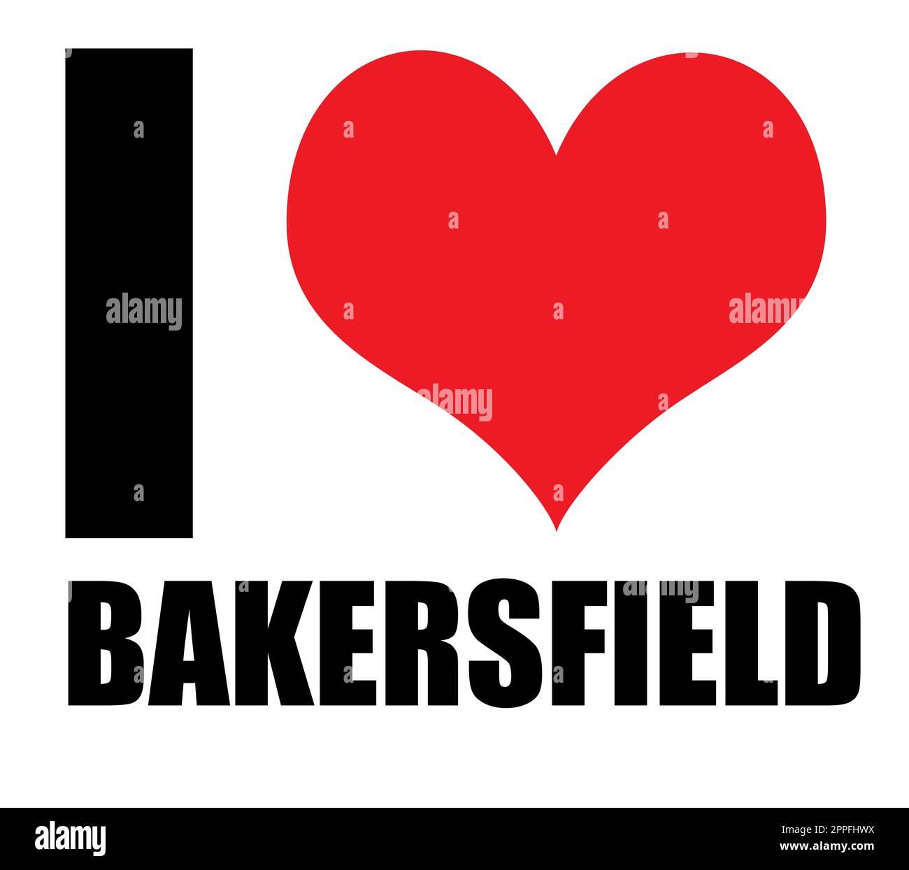 Adoro il design cittadino bianco Foto Stock