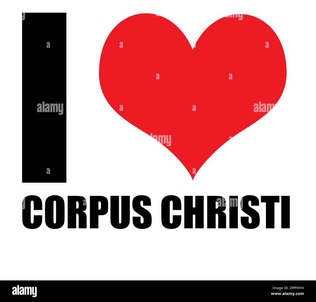 Adoro il design cittadino bianco Foto Stock