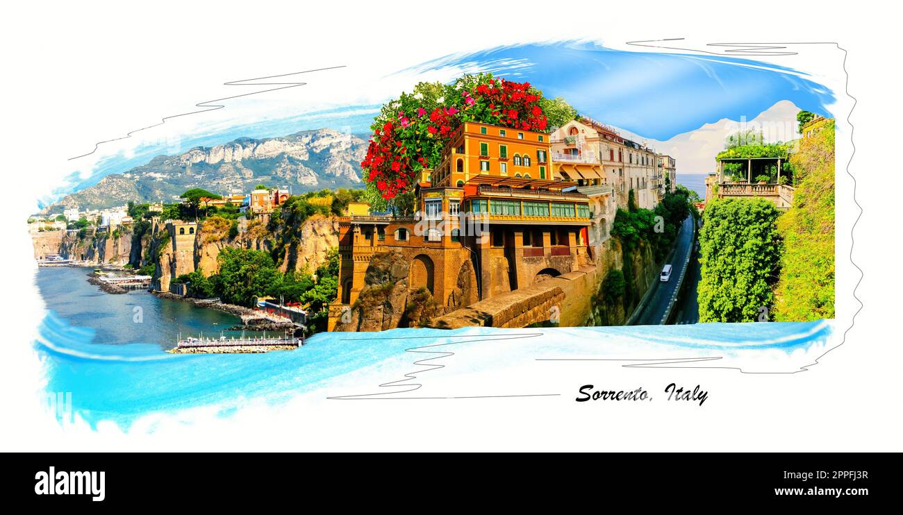 Bella Baia con case colorate a Portofino Liguria, Italia Foto Stock