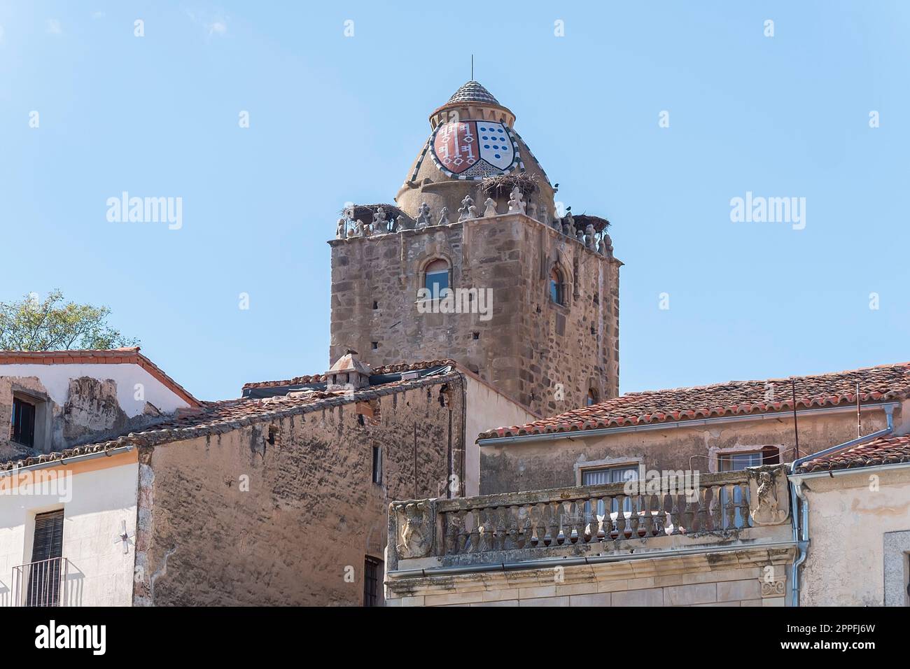Casa di palazzo del XVI secolo a Trujillo, città nella provincia di caceres in spagna Foto Stock