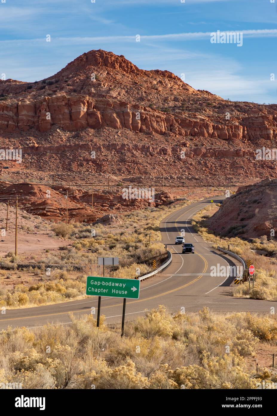 Coppermine Road and Landscape Foto Stock