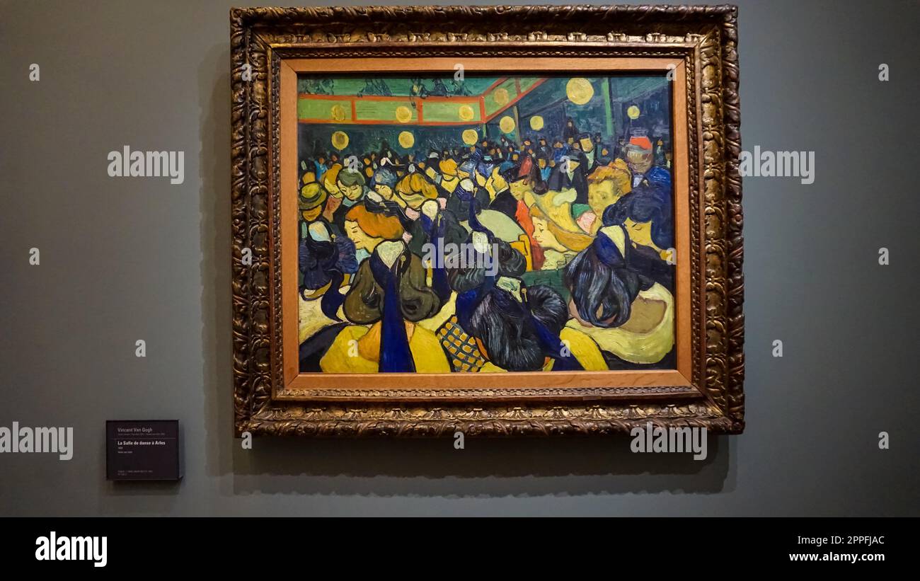 Pittura di Vincent van Gogh pittura nel Museo d'Orsay a Parigi, Francia. Foto Stock