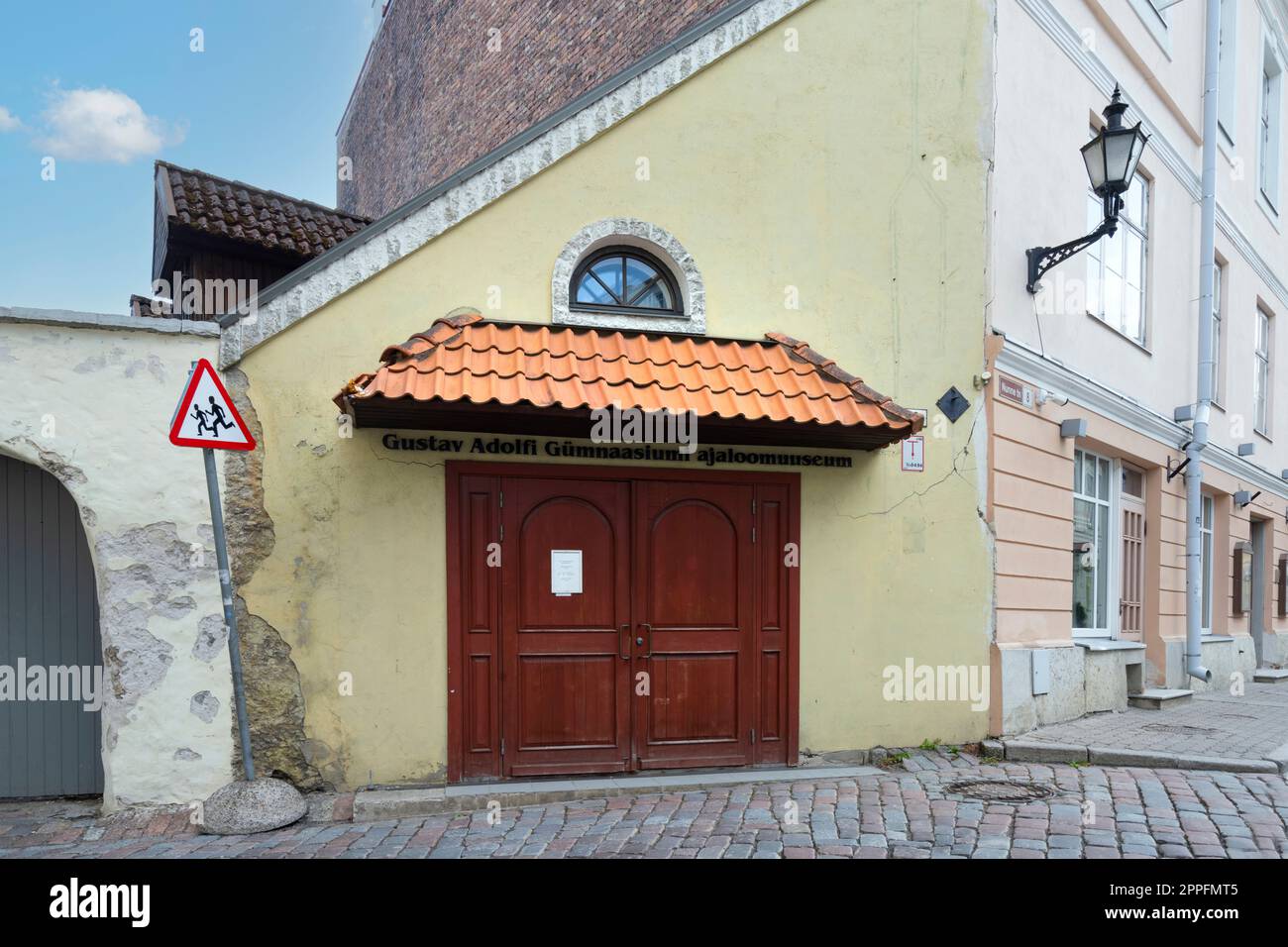 Museo di storia del ginnasio Gustav Adolfi a Tallinn, Estonia Foto Stock