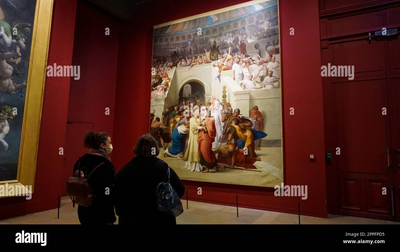 Museum d'Orsay. È ospitato nell'ex Gare d'Orsay, una stazione ferroviaria Beaux-Arts costruita tra il 1898 e il 1900. Foto Stock