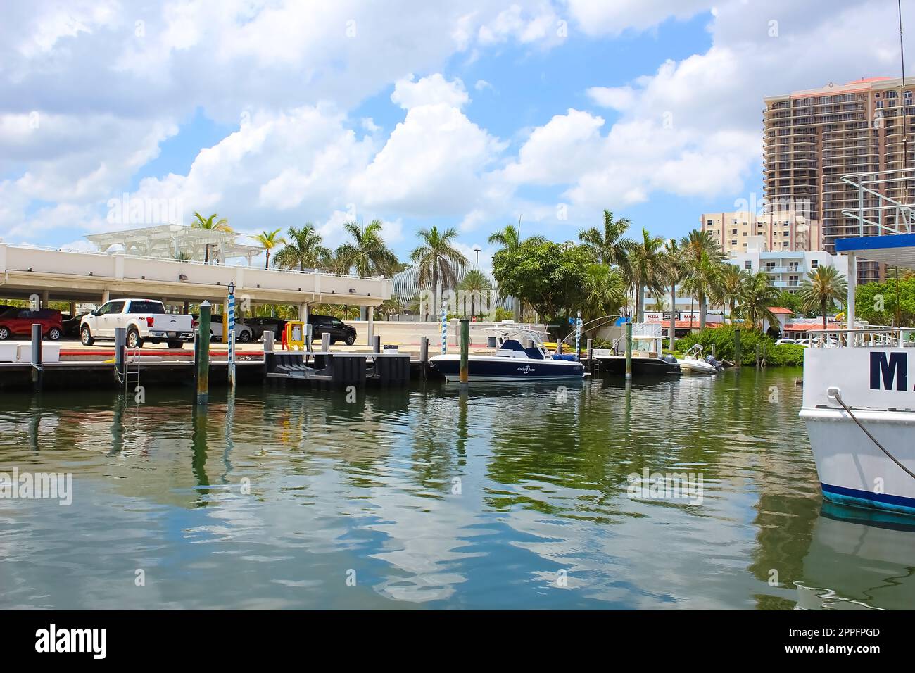 Paesaggio urbano Di Ft. Lauderdale, Florida, che mostra la spiaggia e la città Foto Stock