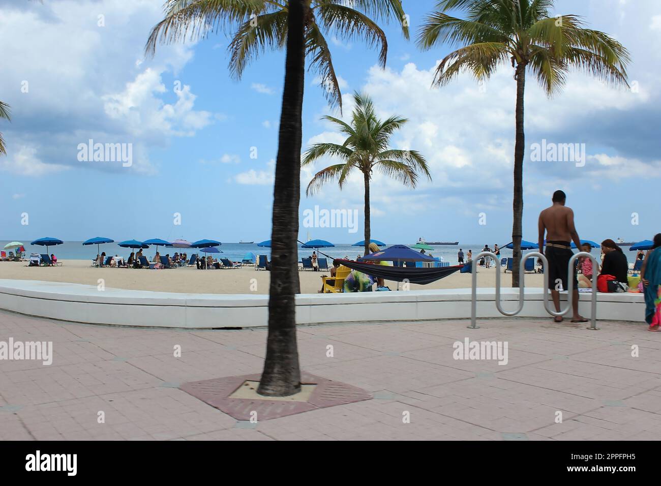 Spiaggia di Fort Lauderdale vicino a Las Olas Boulevard Foto Stock Spiaggia di Fort Lauderdale vicino a Las Olas Boulevard Foto Stock
