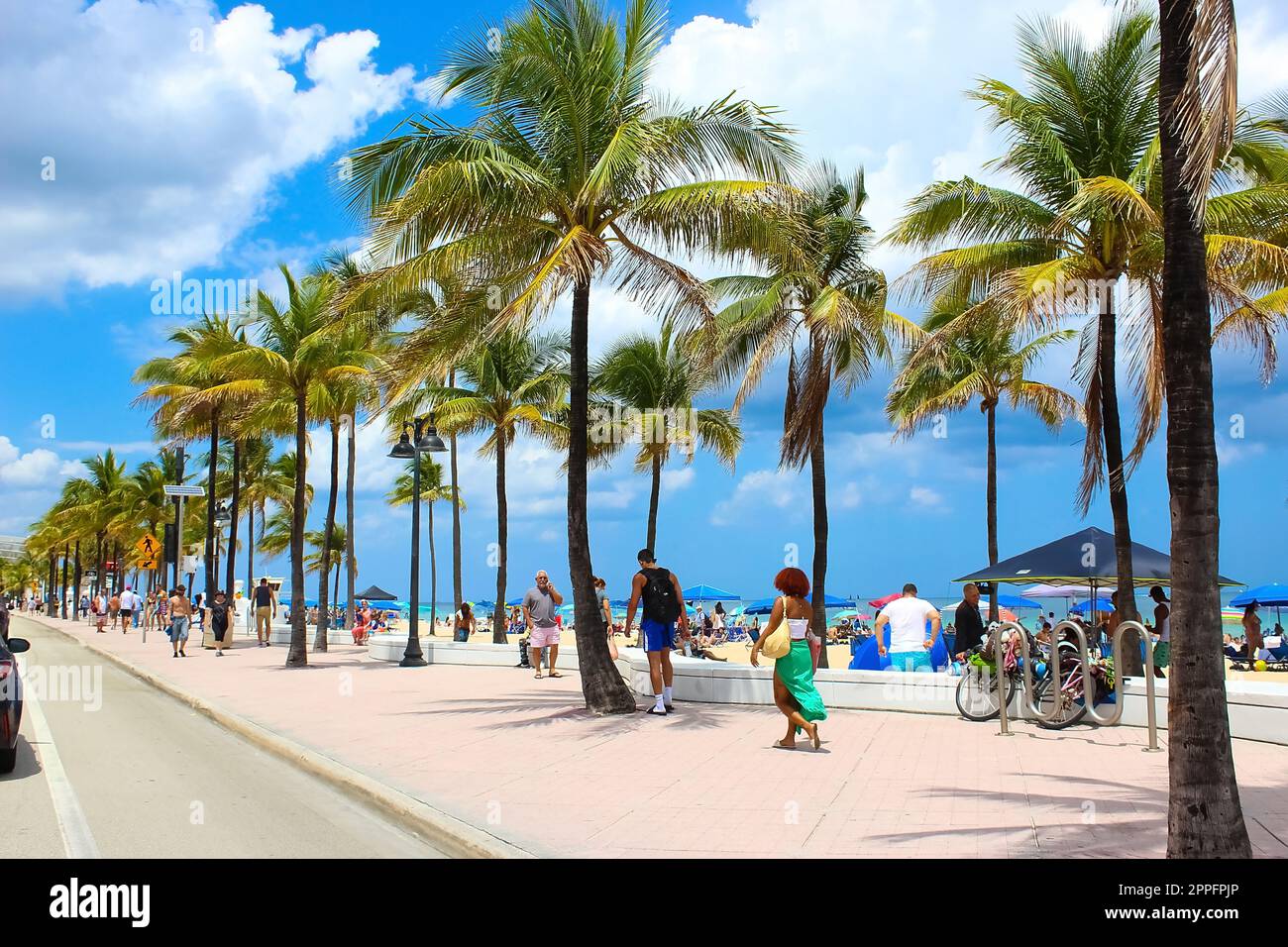 Spiaggia di Fort Lauderdale vicino a Las Olas Boulevard Foto Stock Spiaggia di Fort Lauderdale vicino a Las Olas Boulevard Foto Stock