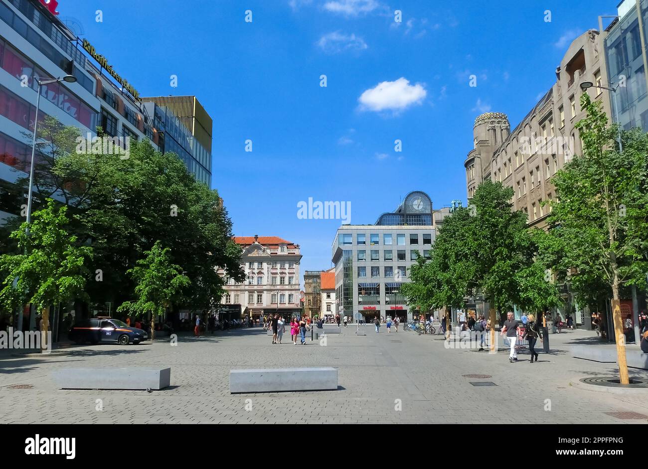 Hotel Ambassador e casinò in Piazza Venceslao nel centro della città Foto Stock