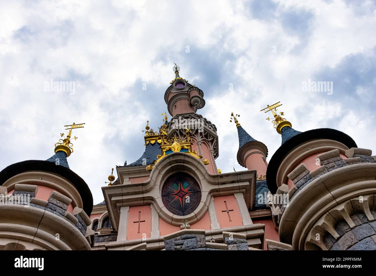 Castello della bella addormentata - Disneyland Paris, Chessy, Francia Foto Stock