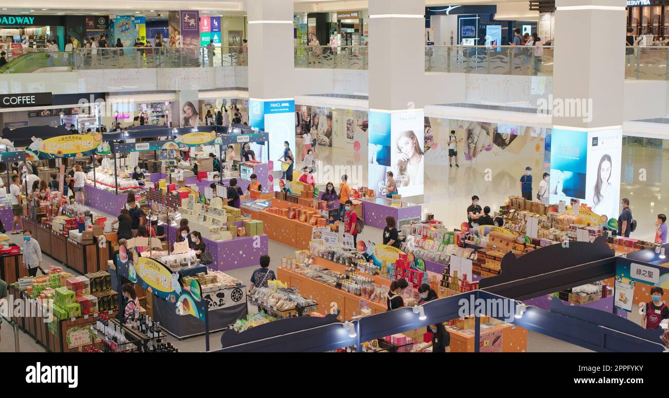 Tseung Kwan o, Hong Kong 17 settembre 2020: Centro commerciale di Hong Kong Foto Stock