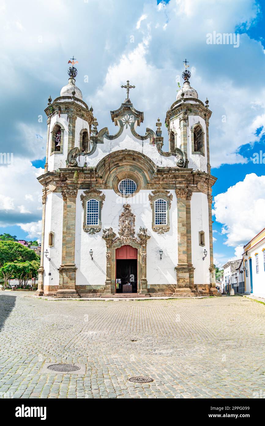 Sao Joao del Rei - 5 marzo 2022: Chiesa di San Francisco Foto Stock