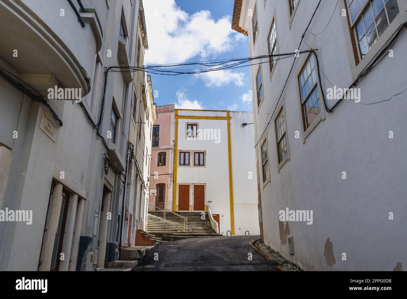 Dettaglio architettonico di una tipica casa a Figueira da Foz Foto Stock