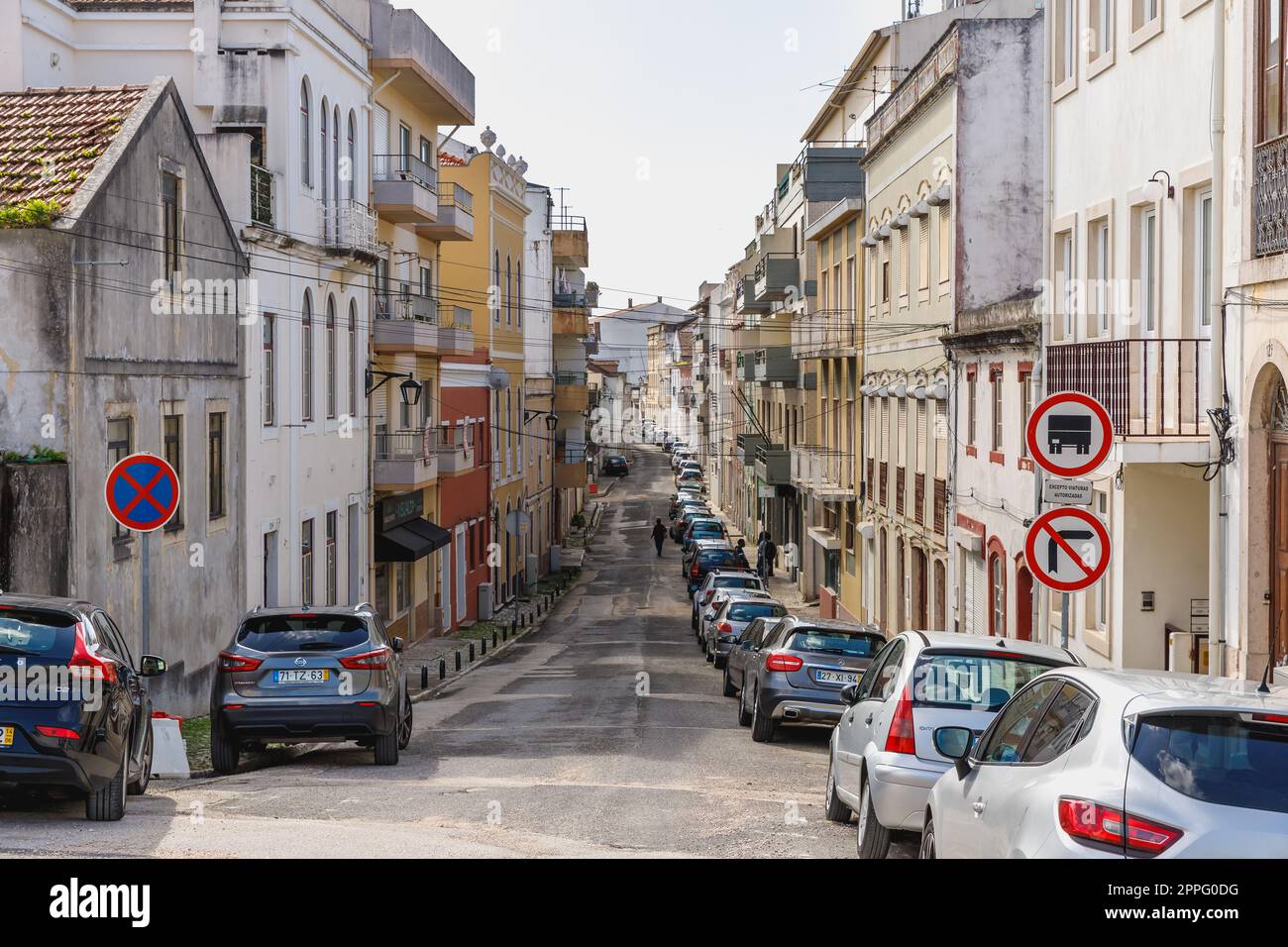 Dettaglio architettonico di una tipica casa a Figueira da Foz Foto Stock