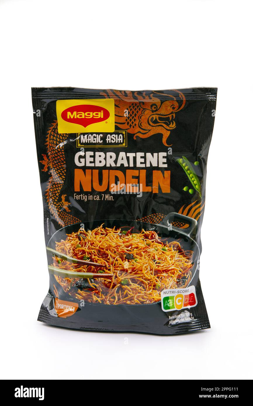 Fritti MAGGI Asia Instant Noodles Foto Stock