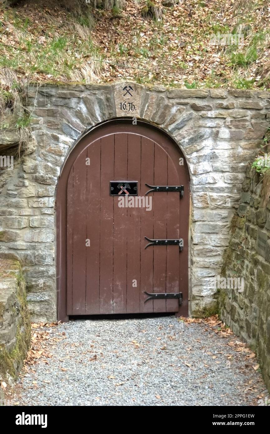 Edificio, vista dettagliata di una porta d'ingresso o di una porta d'ingresso Foto Stock