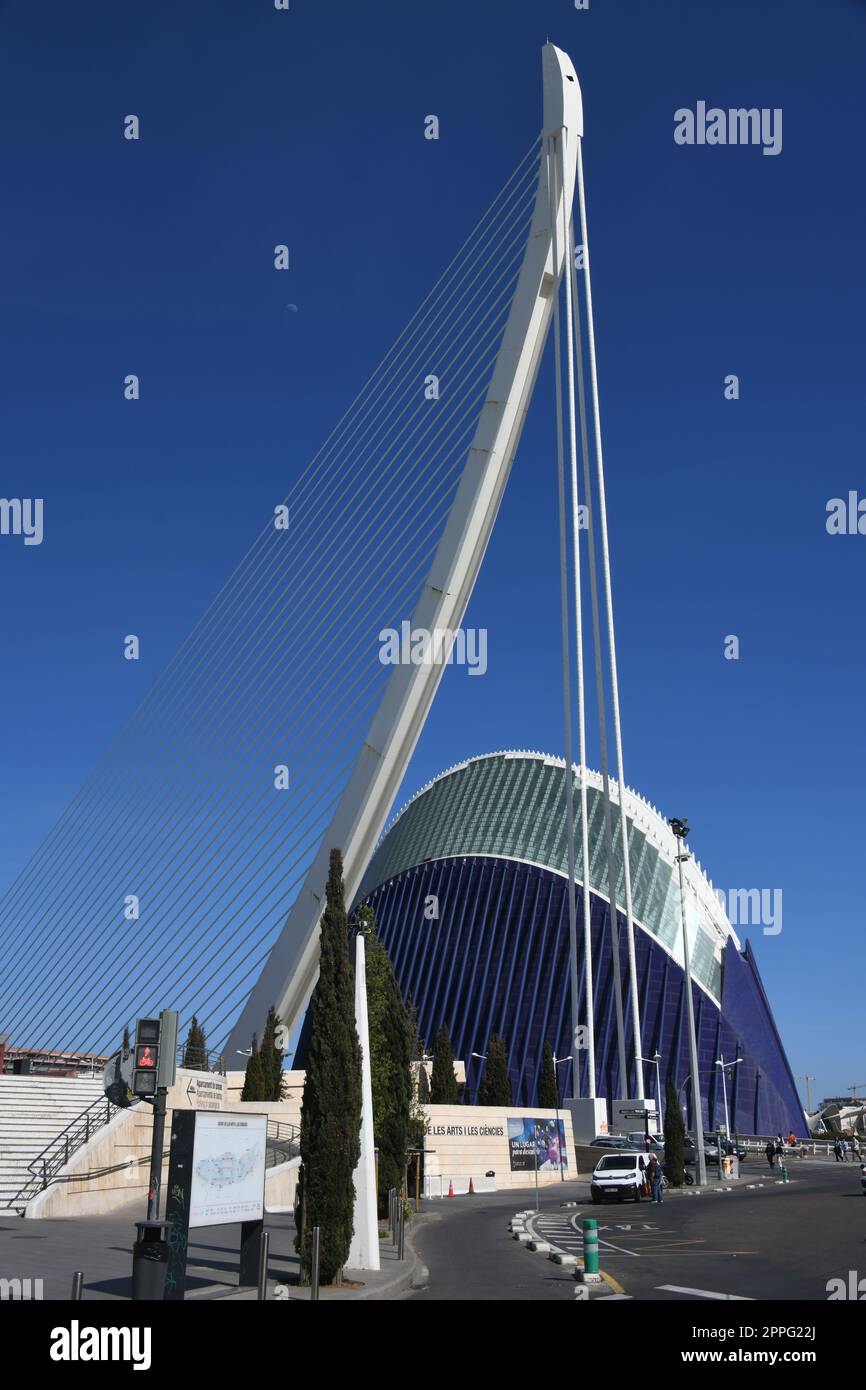 Vista sulla città, facciate di Valencia, provincia di Valencia, Spagna, marzo 2023 Foto Stock