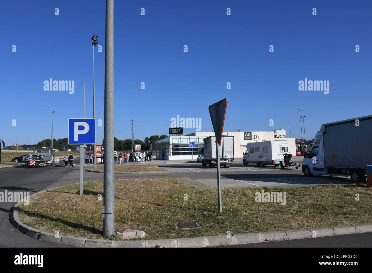 Vista sulla città, facciate di Valencia, provincia di Valencia, Spagna, marzo 2023 Foto Stock
