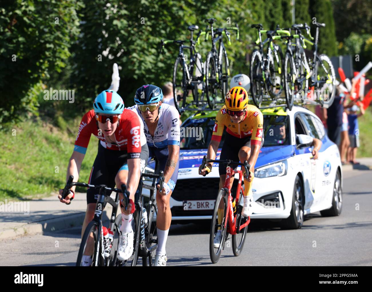 Tour de Pologne UCI â€“ Tour mondiale, tappa 7 Skawina - Cracovia. Foto Stock