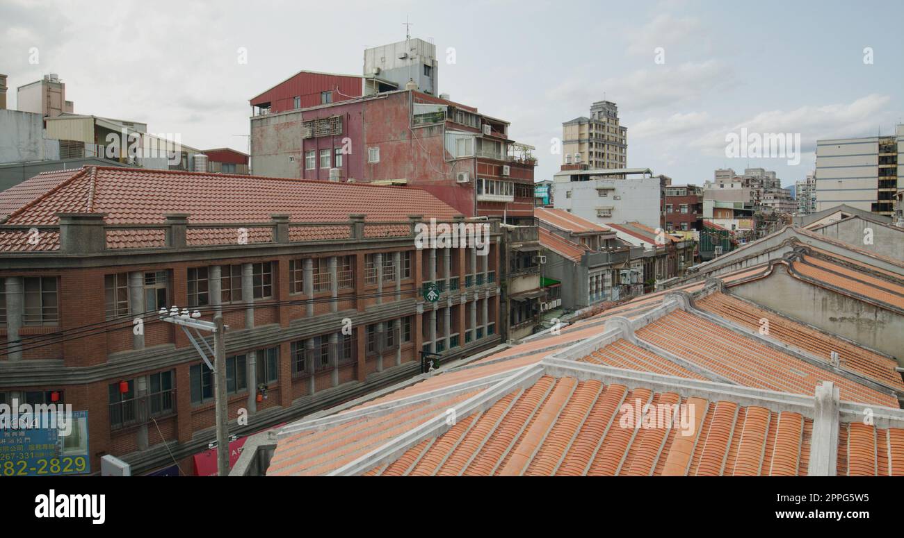 Taipei, Taiwan, 22 marzo 2022: Mercato delle vacanze in via dihua della città di taipei Foto Stock