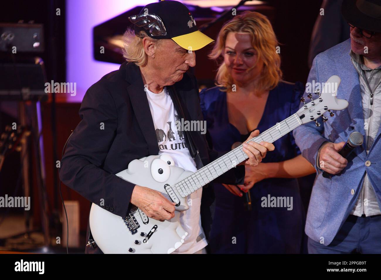 Otto Waalkes, Annett Louisan, "Back to Audimax": Otto celebra l'anniversario con ospiti star, Audimax Hamburg, 15.09.2022 Foto Stock