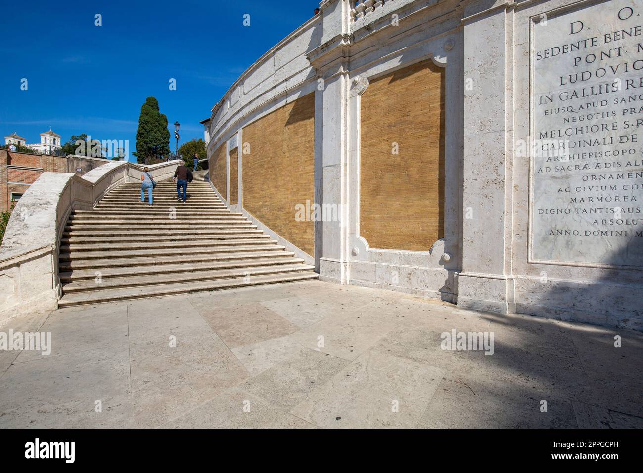 Piazza di Spagna del XVIII secolo, Roma, Italia Foto Stock