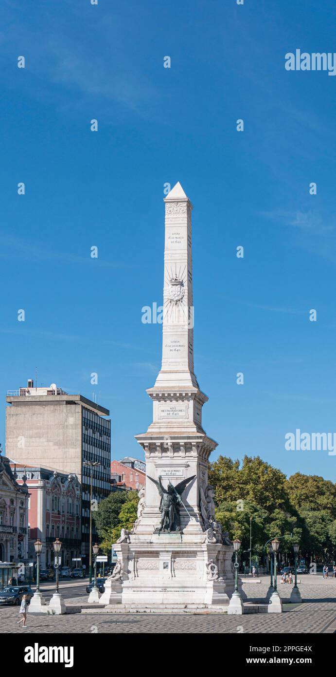 Monumento nella città di Lisbona, Portogallo Foto Stock