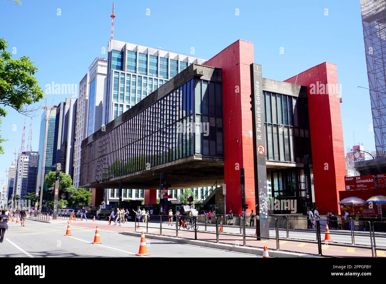 SAN PAOLO, BRASILE - 27 NOVEMBRE 2022: Museo d'arte di SÃ Paulo conosciuto anche come MASP, San Paolo, Brasile Foto Stock