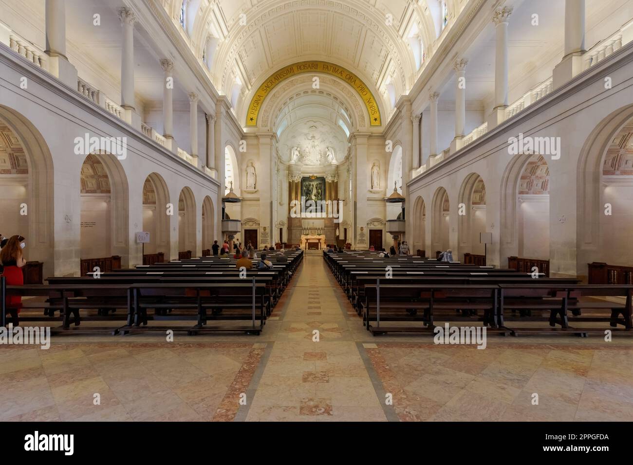 Basilica di Nossa Senhora do Rosario De Fatima , Santarem, Portogallo Foto Stock