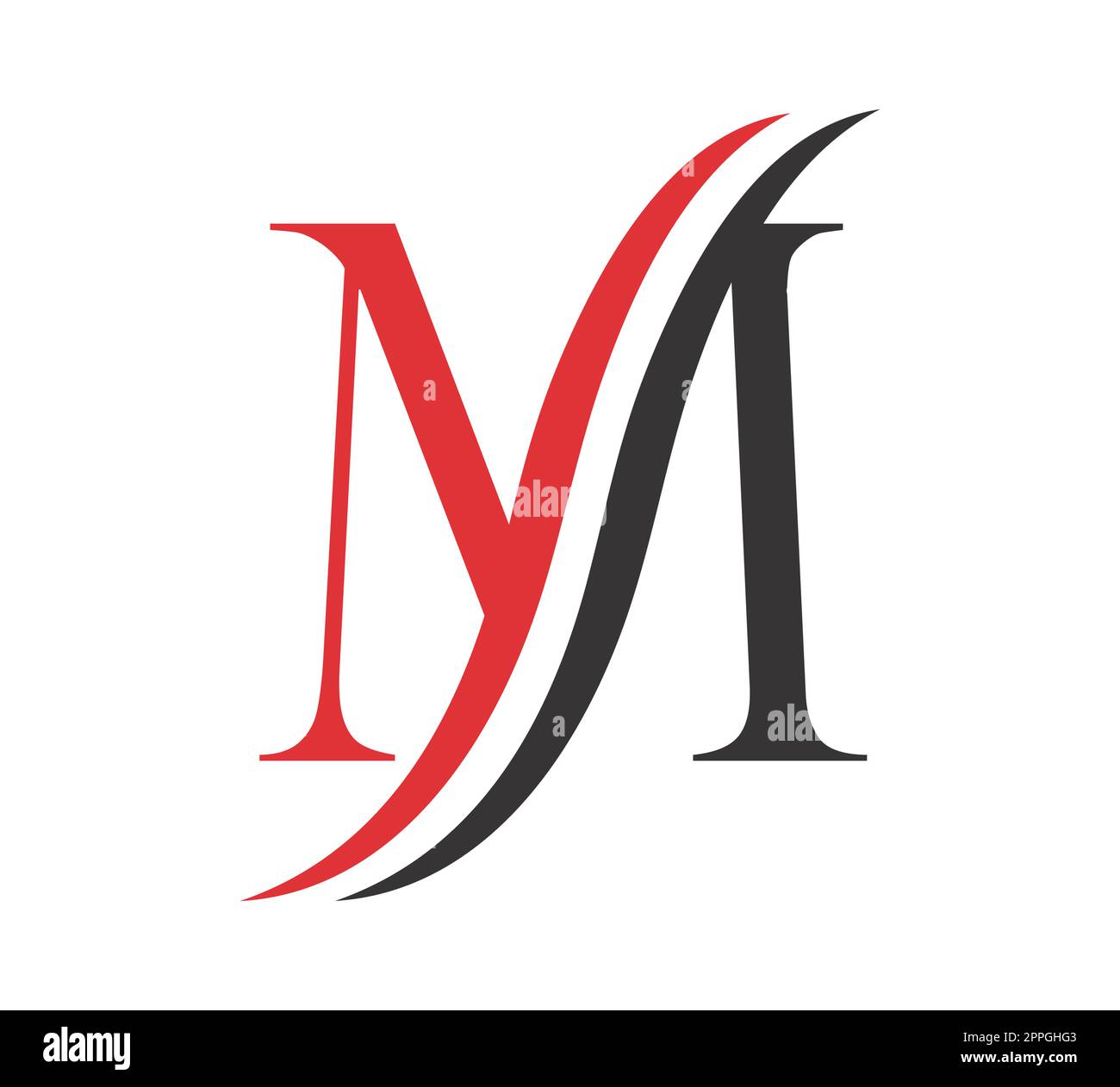 Icona lettera iniziale logo monogramma M Illustrazione Vettoriale