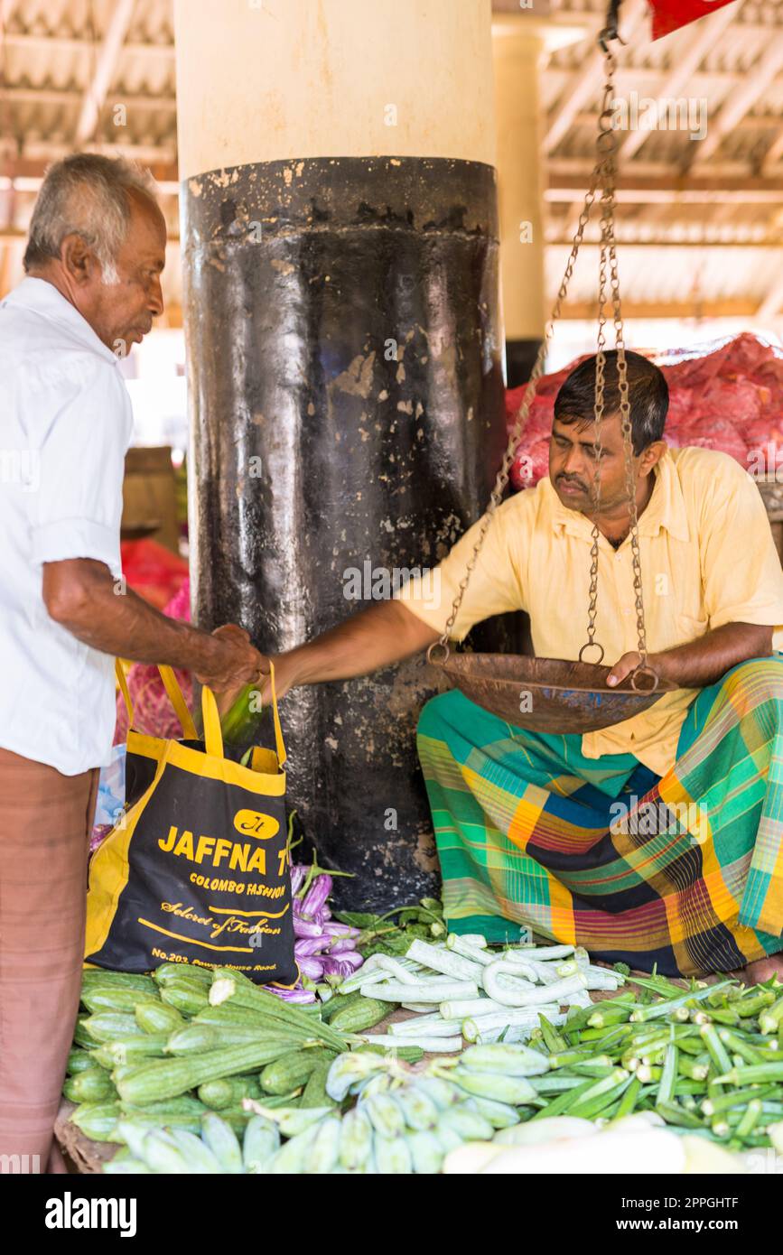 Small business nel centro storico il mercato olandese della città Galle nel sud dello Sri Lanka Foto Stock