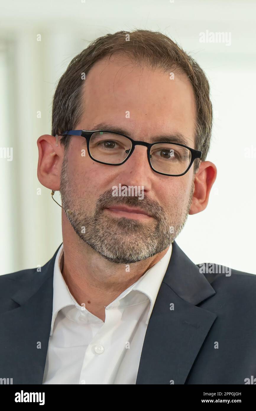 Kai Mangelberger (Direktor IFA 2022) alla conferenza stampa di avvio IFA 2022 presso la Casa Marshall. Foto Stock