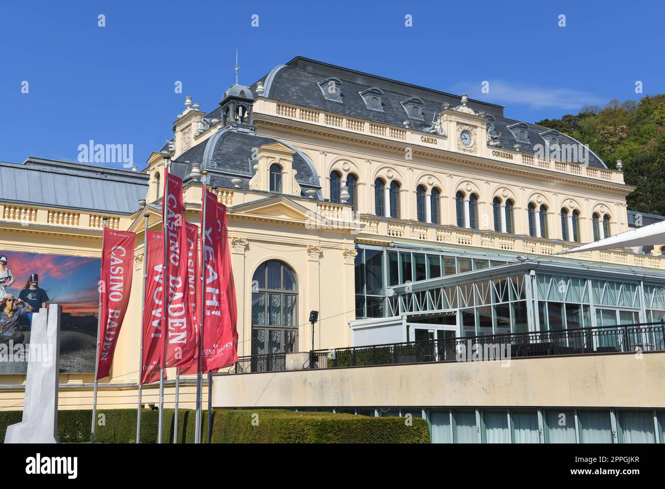 Casinò nella città termale di Baden, vicino a Vienna, bassa Austria, Austria Foto Stock