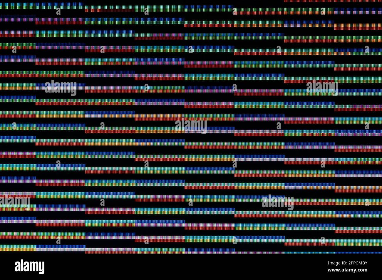 Modello di pixel di un glitch digitali Foto Stock