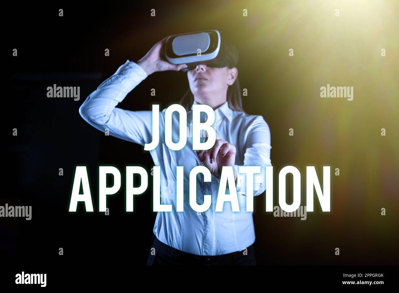 Scrittura visualizzazione di testo candidatura lavoro il documento aziendale standard ha una serie di scopi. Panoramica aziendale il documento aziendale standard ha una serie di scopi Foto Stock