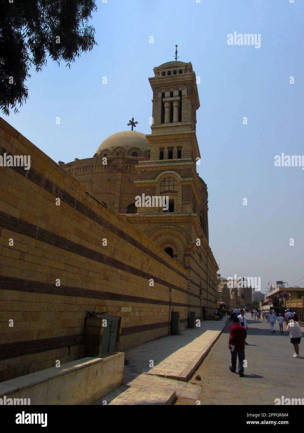 Chiesa di S.. George nel vecchio quartiere cristiano del Cairo Foto Stock