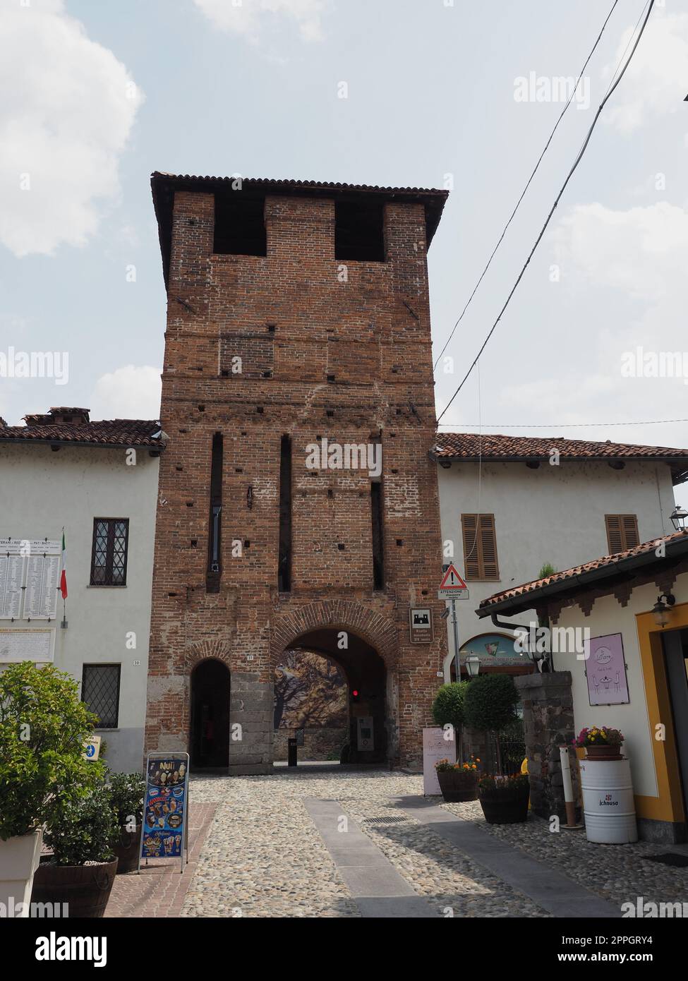 Ricetto borgo medievale di Candelo Foto Stock