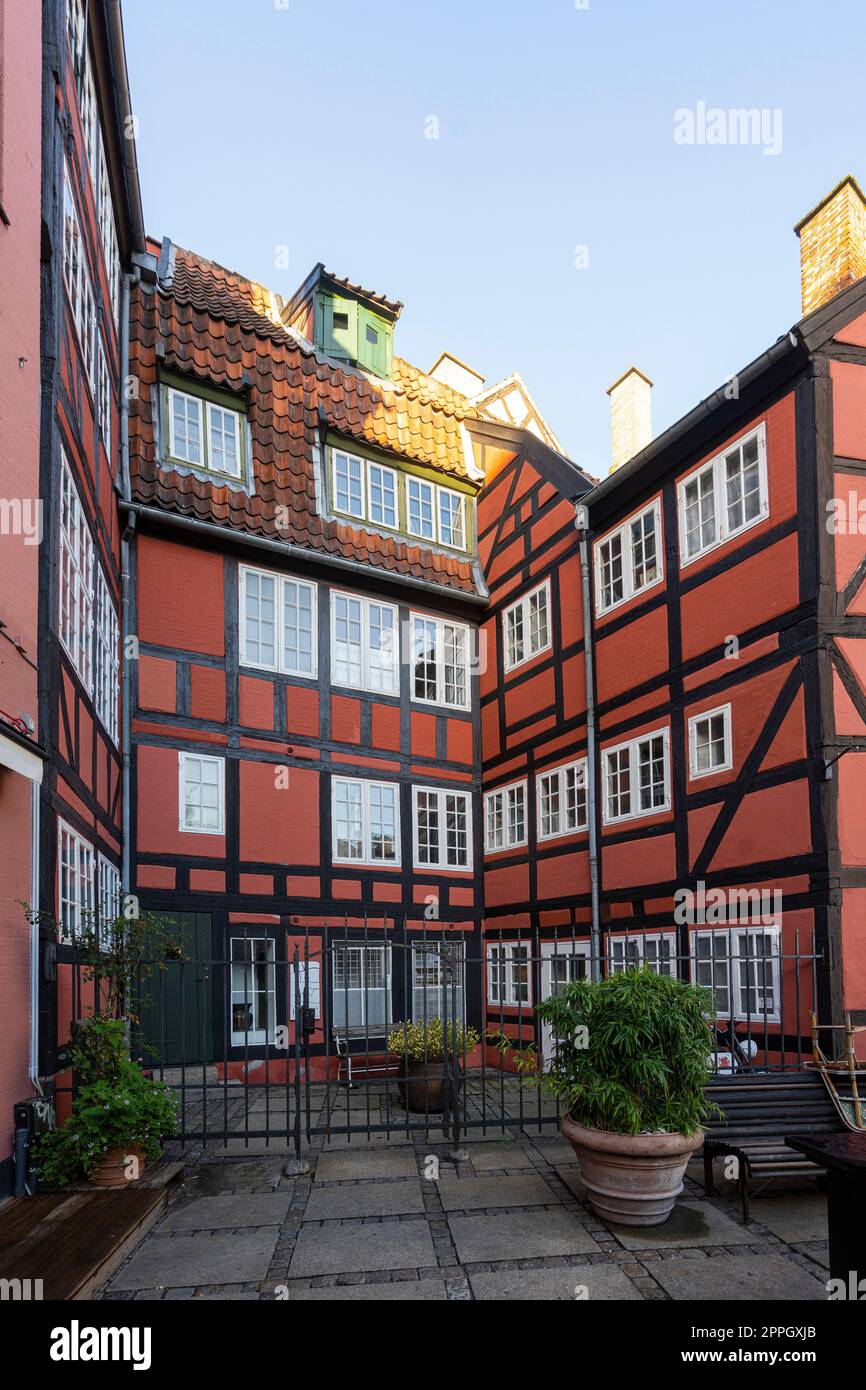 Tipica casa colorata a Copenhagen, Danimarca Foto Stock