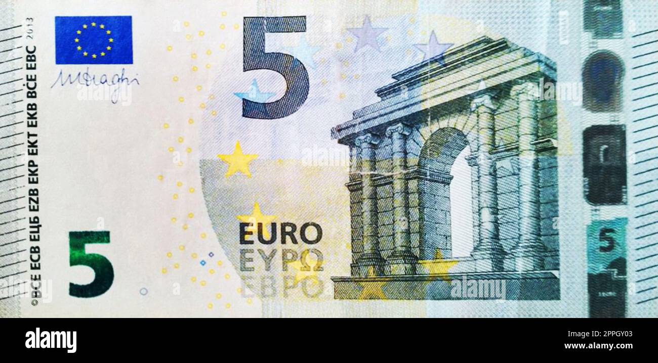 gli euro della banconota arancione
