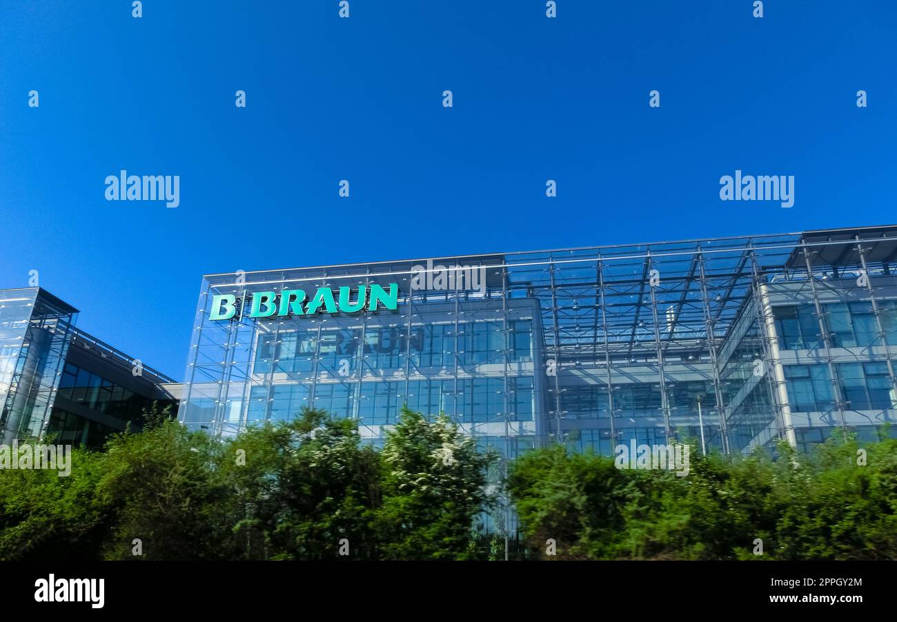 B. Braun - azienda tedesca di tecnologia medica, filiale ceca Foto Stock