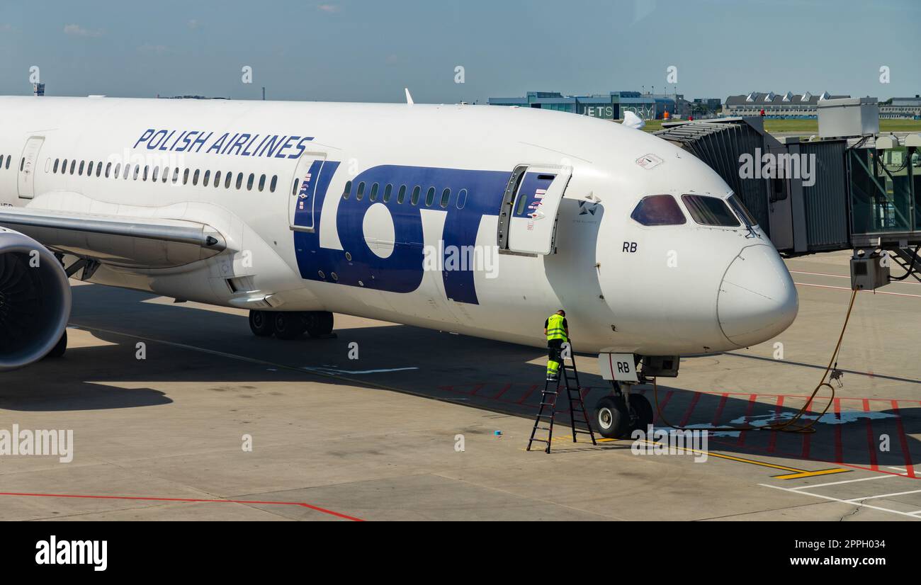 Aereo LOT Airlines Foto Stock