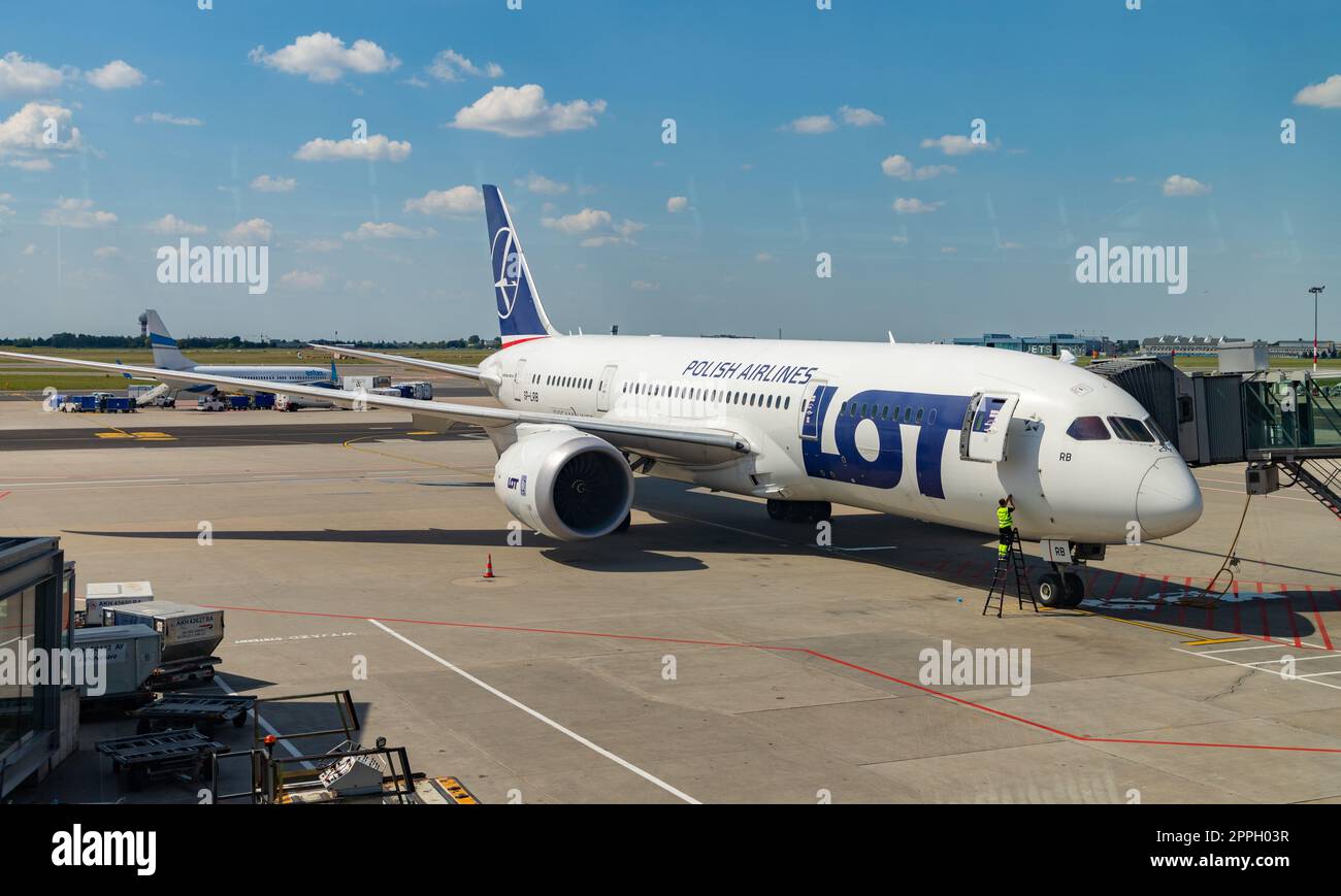 Aereo LOT Airlines Foto Stock