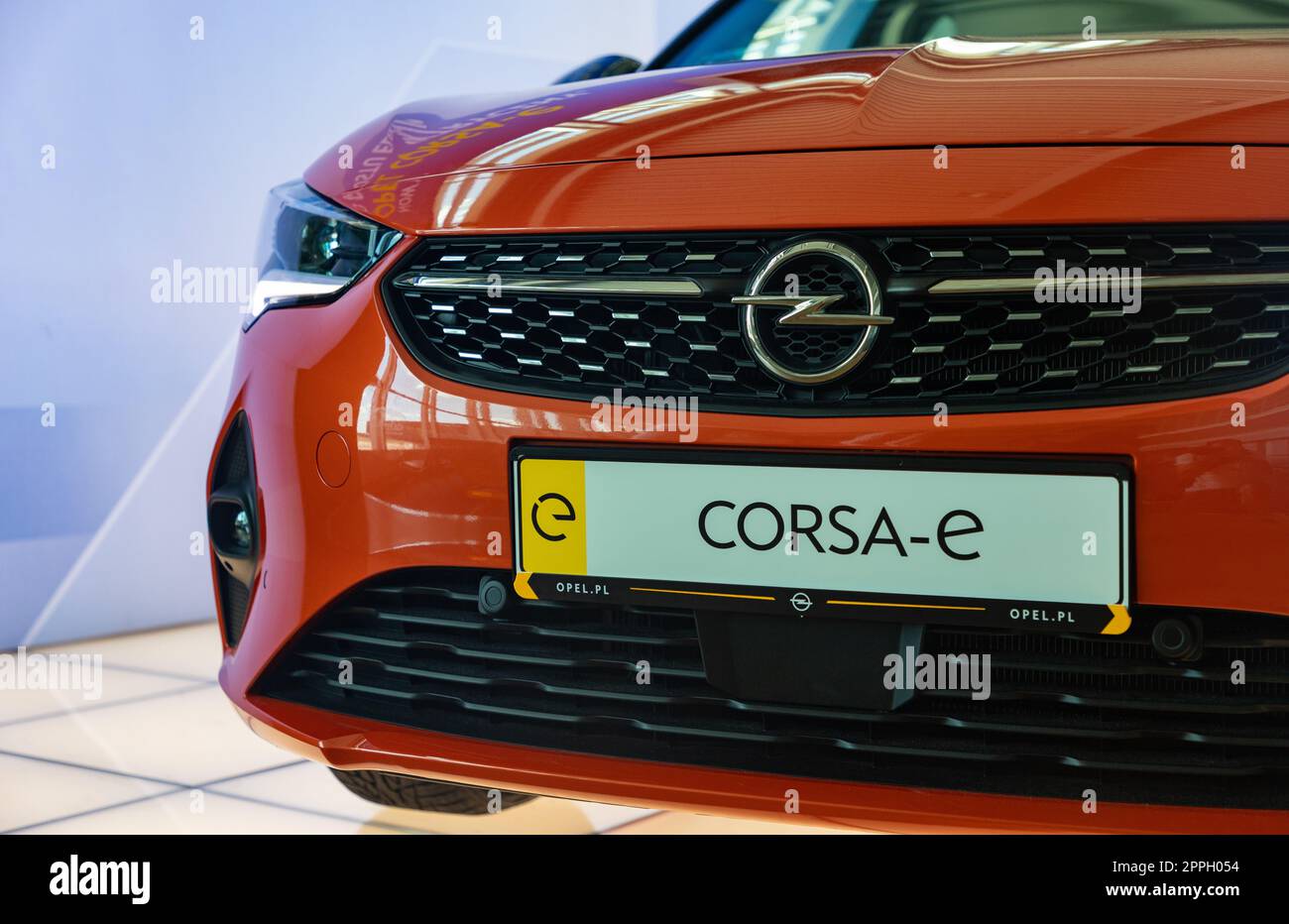 Aprire corsa-E. Foto Stock