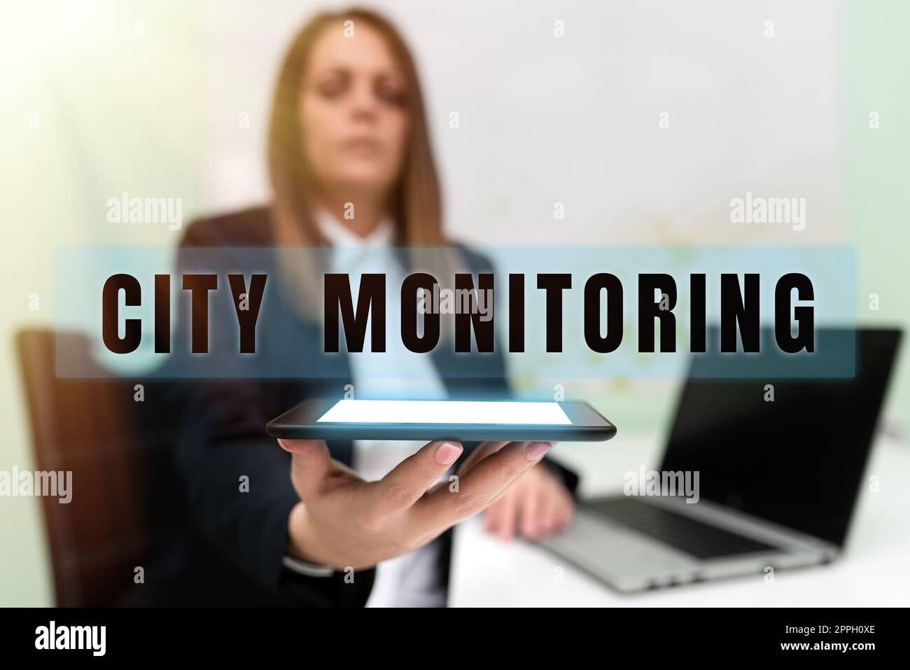 Ispirazione che mostra il segno City Monitoring. Progetto pilota di analisi a livello di indicatore del concetto Internet sui sistemi alimentari urbani Foto Stock