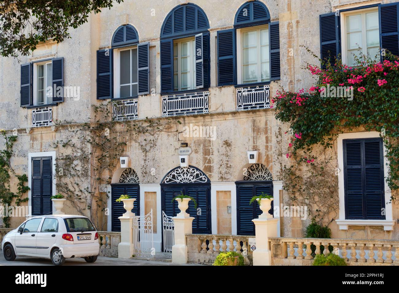 Residenza medievale - Mdina Foto Stock
