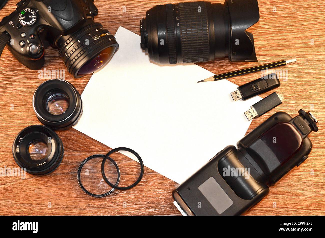 STILL Life con il kit fotocamera digitale Foto Stock