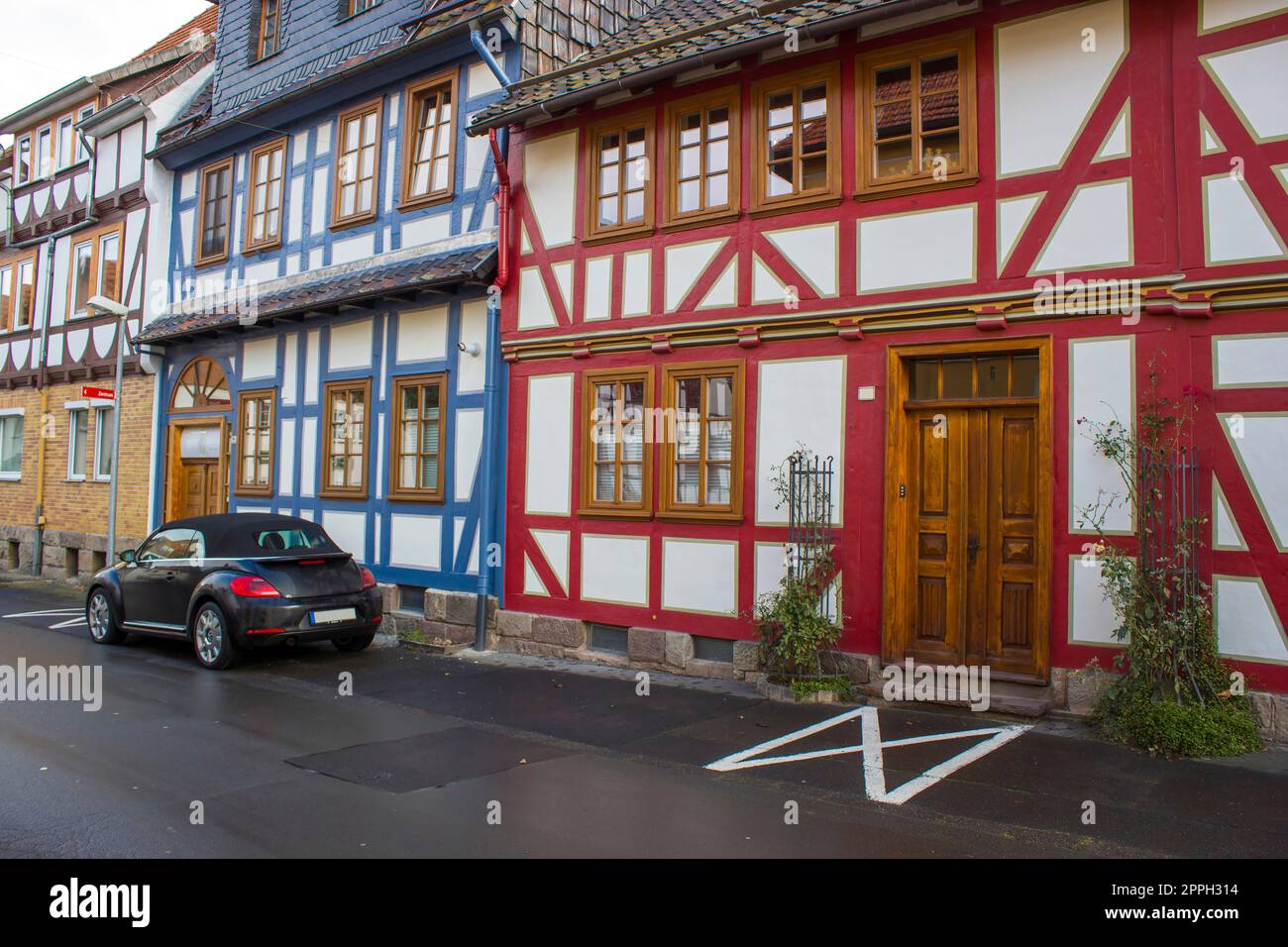 Casa a Witzenhausen nella valle di Werra in Germania, Assia Foto Stock
