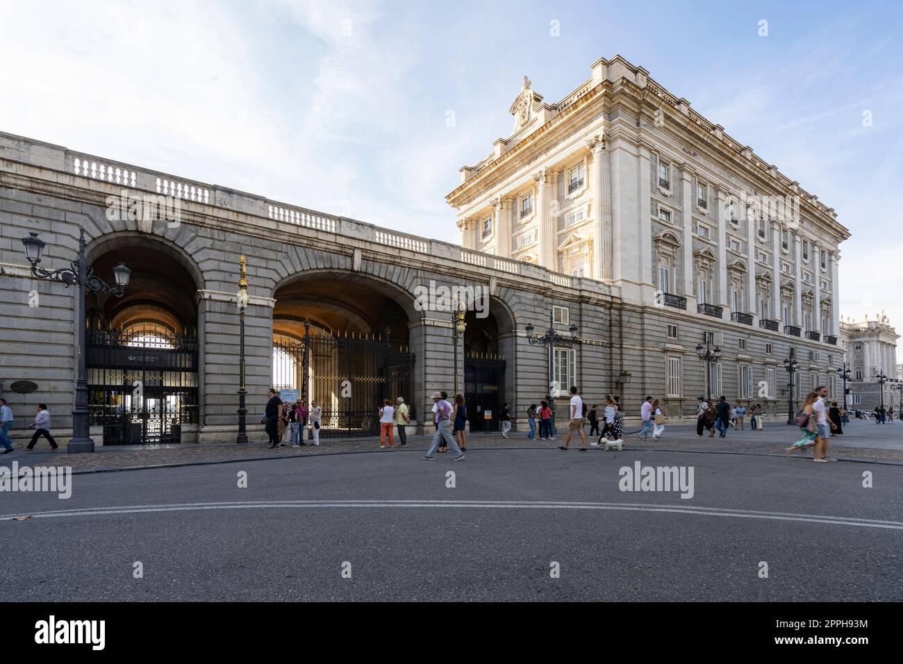 Il palazzo reale di Madrid, Spagna Foto Stock