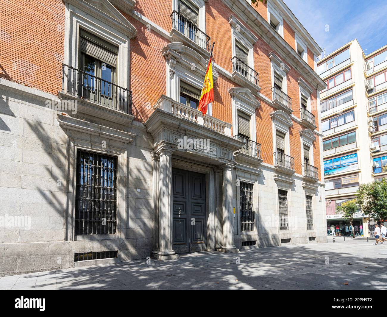 Edificio del ministero della giustizia spagnolo a Madrid Foto Stock