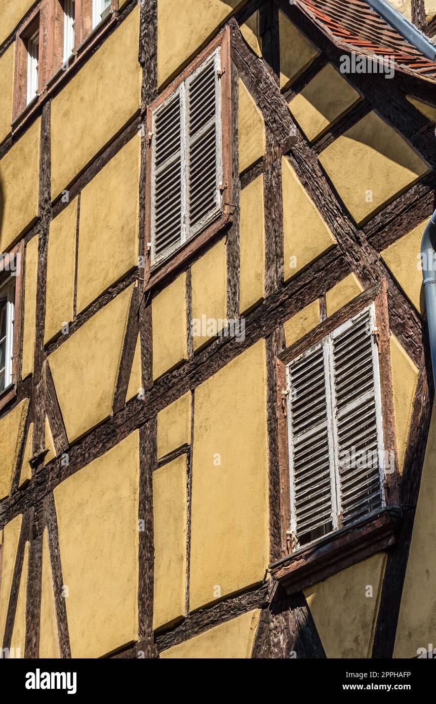 Dettaglio architettonico a Strasburgo, Francia Foto Stock