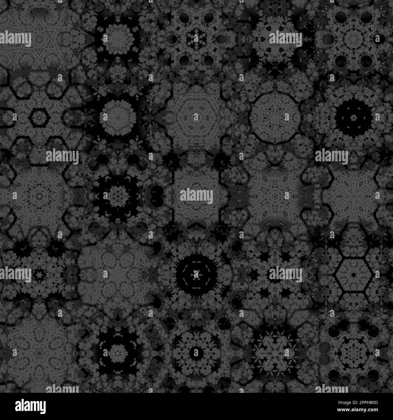 Infinite Mandelbrot Fractal Zoom colorful Art Render astratto matematica Scienza Arte Foto Stock